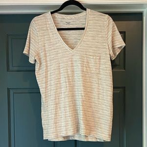 Madewell striped tee, size M.